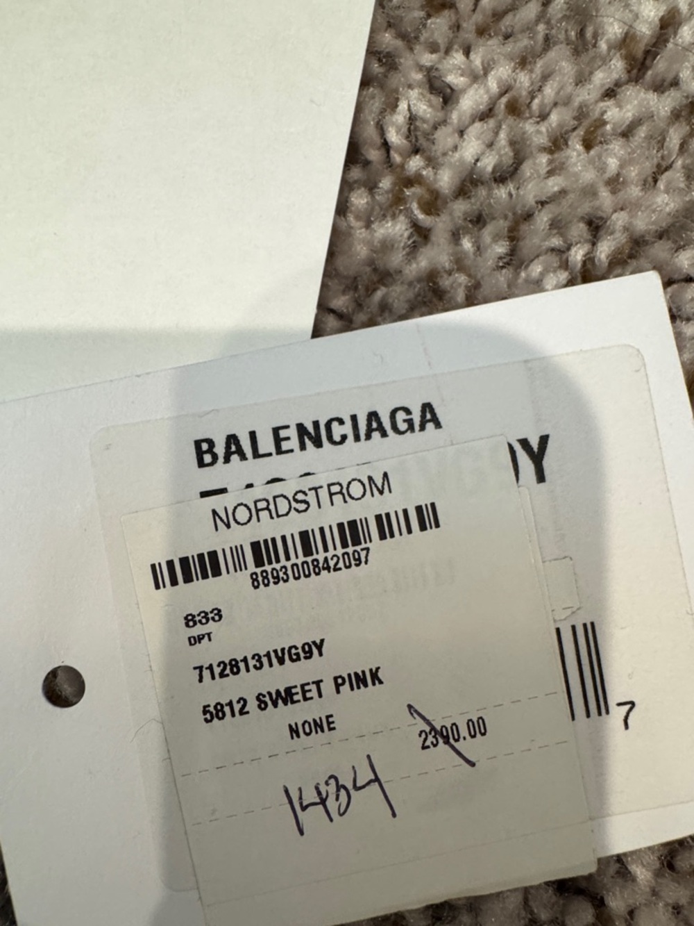 Balenciaga Sweet Pink Leather Mini Shoulder Bag with Heart Charm & Coin Pouch - Picture 4 of 4